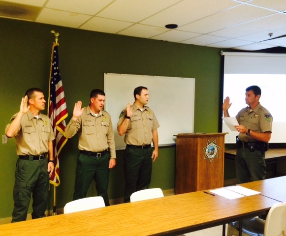 Jay Eiser, Danny Paul, Keith Krela and Undersheriff Honsal